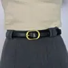 Cinturón Pequeño Sencillo Combinable para Todo Cinturón para Jeans de Mujer Pantalones con Estilo Ins Estilo Coreano Fino Vintage Decorativo Vestido Traje