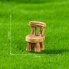 Mesa Criativa Retrô e Banco de Cadeira Pequena Fada Raposa Jardinagem Paisagismo Acessórios de Decoração DIY Mini Micro Paisagem Pequenos Ornamentos