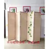 Divisória de Tela de Bambu Chinesa Simples Moderna Sala de Estar Quarto Bloqueio Doméstico Dobrável Móvel Escritório Tela Dobrável de Madeira Sólida