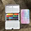 Kit de Tintas Aquarela 24 Cores 36 Cores Tinta Sólida para Nail Art Iniciantes Kit Inicial de Pintura Portátil Atacado