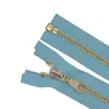 Ykk Genuino No. Cremallera Metálica Abierta de 8 Pulgadas Color Dorado Brillante Adecuada para Chaquetas de Motociclista/Chaquetas de Trabajo, Ventaja de Precio por Volumen