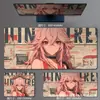 Alfombrilla de Ratón Extra Grande para Hombres y Mujeres, Alfombrilla Bidimensional Resistente a Manchas, Escritorio de Oficina Juego, Alfombrilla de Ratón E-Sports Anime Hatsune
