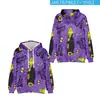 Suministro de sudadera con capucha casual con estampado digital 3D de Halloween transfronterizo