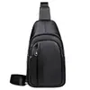 Bolso Cruzado de Alta Calidad Nuevo para Hombre Bolso de Hombro de Piel de Primera Capa Moda Coreana Bolso de Pecho Bolso Casual para Estudiante
