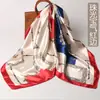 Pañuelo cuadrado pañuelo de seda 38 regalo de vacaciones para mujer primavera mujer estampado 90 pañuelo cuadrado fábrica de seda de Hangzhou al por mayor