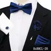 Conjunto de Gravata Borboleta e Lenço Quadrado Masculino com Padrão Escuro Retrô, Acessórios para Traje de Casamento, Gravata Borboleta Paisley, Mais Vendido na Amazon