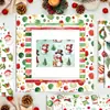 Ww206 Papel de Fondo Navideño Acuarela Material de Papel Cultural y Creativo para DIY Papel de Fondo para Decoración de Árbol de Navidad y Campana Collage