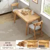 Mesa de Jantar Dobrável de Madeira Maciça Mesa Quadrada Pequena para Casa Mesa Redonda Variável Mesa de Jantar Telescópica Multifuncional para Restaurante