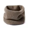 Cachecol Puro 100% Caxemira Outono e Inverno para Homens e Mulheres, Proteção da Coluna Cervical, Cachecol de Gola Quente Falso Acolchoado de Caxemira, Proteção do Pescoço, Cachecol de Gola para Puxar