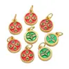 Aleación Cinco Vías Dios de la Riqueza Colgante Joyería DIY Ojo de Buda Colgante Gota de Aceite Estilo Tíbet Pulsera Collar Accesorios Mayoreo
