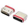 Conector Hembra Tipo-C16P Impermeable Tipo Montaje en Placa L=6.5mm Montaje Superficial Horizontal Smt Interfaz de Conector Impermeable