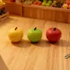 Manzana de Resina Simulada Tienda de Frutas Comida y Juego Decoración Decoración de Paisaje en Miniatura Llavero DIY Pasador Gomita para el Cabello