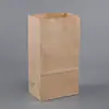 Bolsa de fondo cuadrado bolsa para empaque de alimentos de piel de vaca bolsa para snacks de barbacoa para llevar bolsa para hornear pan fabricantes de LOGOTIPO imprimible