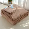 Colcha de algodón puff de verano para uso doméstico, lavable a máquina, colcha de gasa de burbujas para aire acondicionado, núcleo de colcha fina de verano para dormitorio de estudiantes, venta al por mayor, transfronterizo