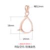 Pingente Gota de Água Porta Vazio Prata de Lei 925 Colar Pingente Fivela Acessórios de Joalheria DIY Design de Nicho Jade Cera de Abelha Porta Prata