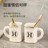 Juego Moderno de Cerámica para Baño Seis Piezas Botella de Loción para Baño Botella con Dispensador de Jabón Líquido para Manos Vaso para Enjuague Bucal Portacepillos de Dientes Jabonera