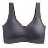 Lencería de Látex Tailandés para Mujer, Sujetador de Espalda Push-up Engrosado, Senos Secundarios, Colección Anticaída, Sujetador Unisex Sin Costuras para Mujer