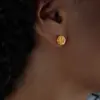 Diseño Nicho Arete Accesorios para la Oreja para Mujer Europeo y Americano Lujo Ligero Combinación Total Chapado en Oro Verano Arete Elegante Hada Pendientes de Oreja