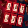 Bolsas Creativas de Sobres Rojos de Año Nuevo para el Festival de Primavera, Año del Dragón, Paquetes Rojos de Caligrafía de Nuevo Estilo, Carteras Cubiertas para Felicitaciones de Año Nuevo, Estilo Chino