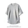 Camiseta de Manga Corta Patchwork Desconstruido Estilo Americano NASA para Hombre, Estilo Delgado de Primavera y Verano, Top Deportivo Casual Holgado para Niños