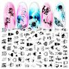 Pegatinas de Uñas con Diseño de Flores Carta de Amor Transfronteriza Personajes de Dibujos Animados ins 3D Adhesivas para Uñas