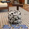 Taburete pequeño con ruedas universal para el hogar de madera maciza taburete bajo para sala de estar con ruedas taburete de cuero nuevo mesa de café taburete deslizante
