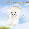 Ropa de una pieza para bebé, Ropa de verano transpirable con aire acondicionado para bebé, Pijama fino para recién nacido, Mameluco de manga larga