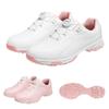 Zapatos de golf PGM para mujer, zapatillas deportivas súper impermeables, de charol, antideslizantes, con clavos en la parte inferior y cordones para mujer