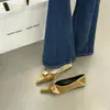 Primer Encuentro Jifa Zapatos Planos de Punta Fina Franceses para Mujer Gamuza Negra Hebilla Versátil de Corte Bajo Zapatos Individuales Zapatos para Ir al Trabajo Zapatos Versátiles
