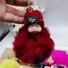 Lindo Llavero de Coche Muñeco de Peluche Durmiendo Lindo Bebé Colgante de Bola de Pelo Muñeca Durmiente Llavero para Equipaje de Señora