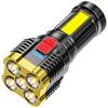 Linterna de mano de alta potencia con 5 LED para senderismo, camping, cuevas, uso diario, venta al por mayor transfronteriza
