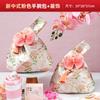 Bolsa de Pulso Nova Chinesa de Cetim Bolsa de Mão Guofeng Feminina para Madrinha Sacola para Embalagem de Lembrancinha de Casamento
