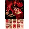 Decoração e ornamentos para mesa de chá de casamento, arranjo de mesa para decorar a sala de estar, quarto de noiva de alto padrão, conjunto de cerimônia de chá de noivado estilo chinês novo