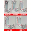 Soporte Angular en Forma de U para Instalación de Ventanas Antirrobo, Sujetador de Clip para Azulejos, Pieza para Colgar en la Pared, Conector de Ferretería con Agujeros
