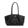 Bolsa Grande Capacidade Transfronteiriça Feminina Outono/Inverno Retro Nova 2026 Casual Única Alça Bolsa Plissada Textura Bolsa Tote Estudante
