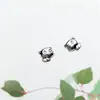 Adornos de estilo japonés y coreano moda simple aretes de cerdito lisos chapados en oro lindos lindos aretes de joyería para la oreja de animal 2020