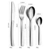 Juego de vajilla de acero inoxidable para hot pot transfronterizo, cuchillo para bistec, tenedor, cuchara, vajilla occidental, cuchara de exportación, tenedor, juego de 24 piezas