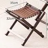 Silla plegable reclinable de bambú para el hogar, la oficina, el verano, la siesta, la playa, el balcón, la silla con respaldo para personas mayores.