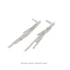 Pendientes de Plata Finos con Borla No Perforados para Mujer, Accesorios de Oreja Diarios de Alta Gama con un Diseño Genial, Pinzas para Orejas de Bobina de Mosquito