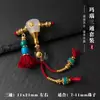 Ágata Branca Três Passagens Cobre Dourado Esmaltado Conjunto Combinação Bodhi Contas de Oração Pulseira DIY Handmade Acessórios Culturais de Brincadeira