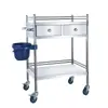 Carrito de acero inoxidable engrosado, estante de almacenamiento, herramientas para equipos médicos quirúrgicos, orales, carrito de belleza