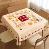 Mantel de Dibujos Animados de Gama Alta, Impermeable, Resistente al Aceite, Tapete de Mesa sin Lavado, Anti-quemaduras, Tapete Protector de Mesa Anti-rayones, Tapete para Mesa de Café