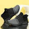 Transfronteiriço plus size Novo Flying Weaving Sports Casual Lovers Shoes Aumentou Respirável Sola Macia Confortável Sapatos Masculinos