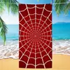 Toalla de playa Marvel Spider-Man de exportación transfronteriza, microfibra ultrafina, doble cara, absorbente, toalla de baño de playa de dibujos animados para niños