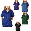 Comércio Exterior Manga Curta Gola V Roupa de Amamentação Uniforme de Trabalho Top XX0034