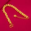 Pulsera de cuentas de sandía para mujer de oro arena de Vietnam, pulsera de cuentas de oro arena para mujer a la moda, pulsera de sandía al por mayor
