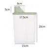 Frascos para Almacenar Granos, Contenedores de Cocina para Almacenar Granos, Cubos Transparentes para Arroz, Frascos de Plástico Sellados para Almacenamiento
