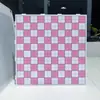 Tablero de cuentas con forma de pata de gato rosa con pines largos para dibujar líneas, Herramienta de cuentas de 2.6 mm que no se deforma, Tablero de cuentas engrosado y resistente a altas temperaturas