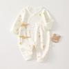 Ropa sin huesos para bebé recién nacido, primavera y otoño, algodón puro, ropa de monje para recién nacidos, ropa de escalada para niños y niñas, ropa de bebé para primavera y otoño.