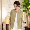Chaqueta de solapa de color liso versátil Yun Yun 2026 Primavera Nueva Camisa casual Top Moda femenina Chaqueta holgada